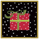 "The Night Before Christmas V" Digital Paper Print by Farida Zaman, 38"x38"