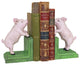 Piggy In A Pen Cast Iron Bookend Set