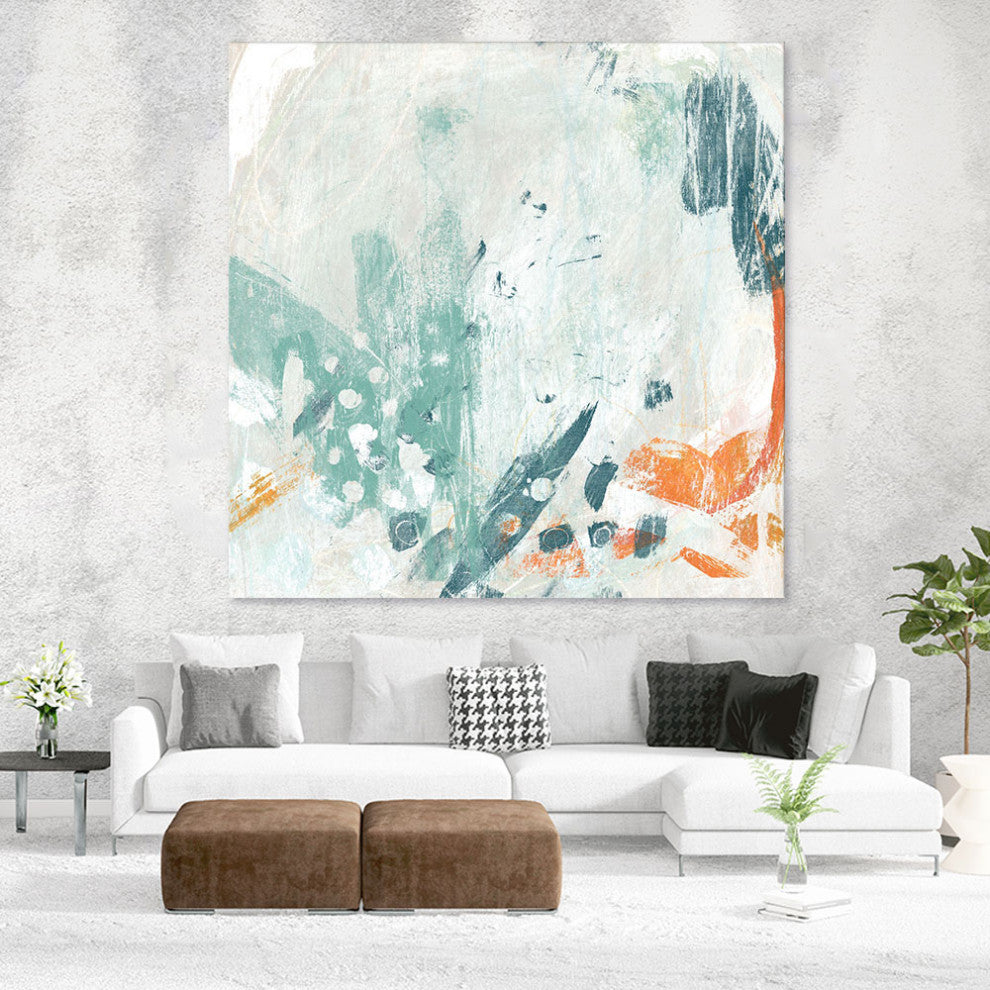 "Current Synergy II" Fine Art Giant Canvas Print, 54"x54"