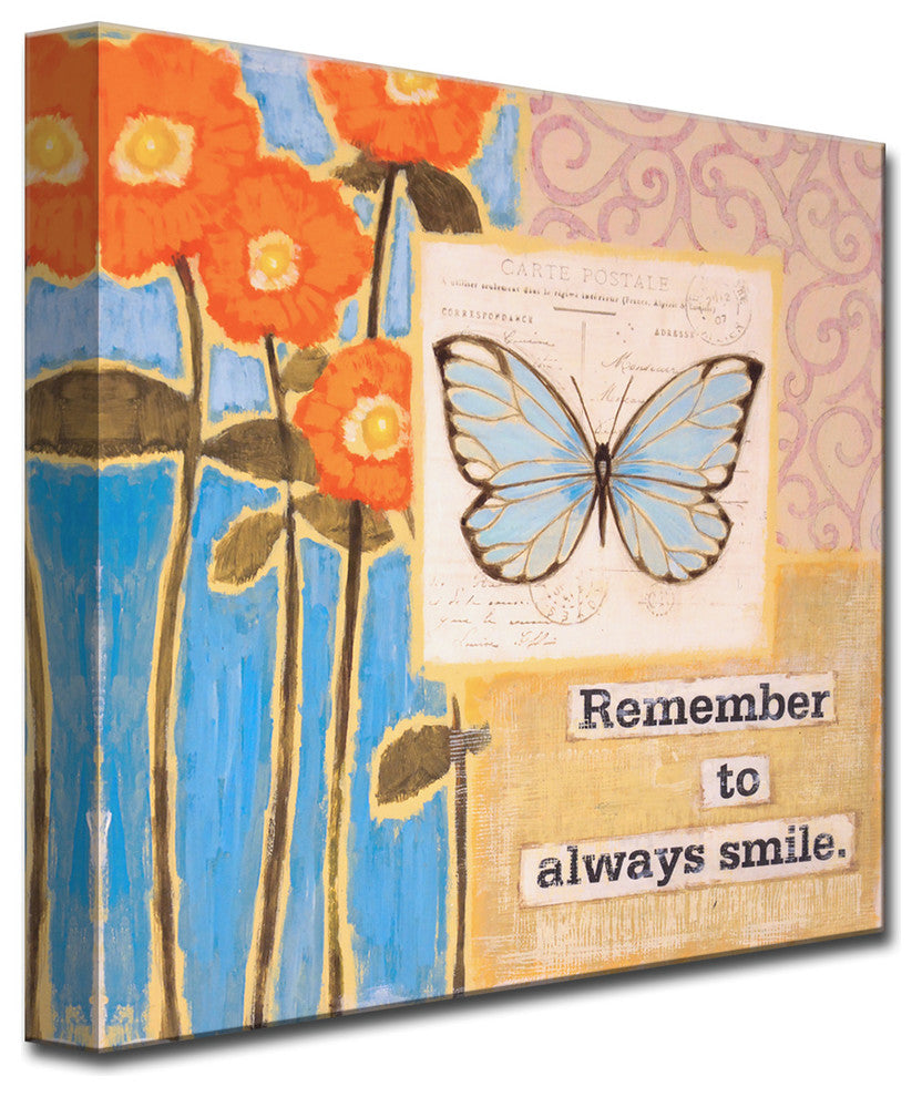 Canvas Art 'Happy Thoughts II' by Hope Hansen, 16"x16"