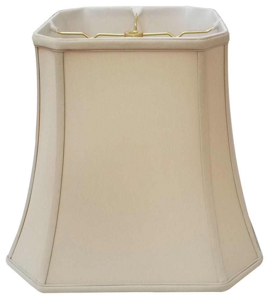 Royal Designs Square Cut Corner Basic Lampshade, Antique Gold, Beige, 9.5x15x13