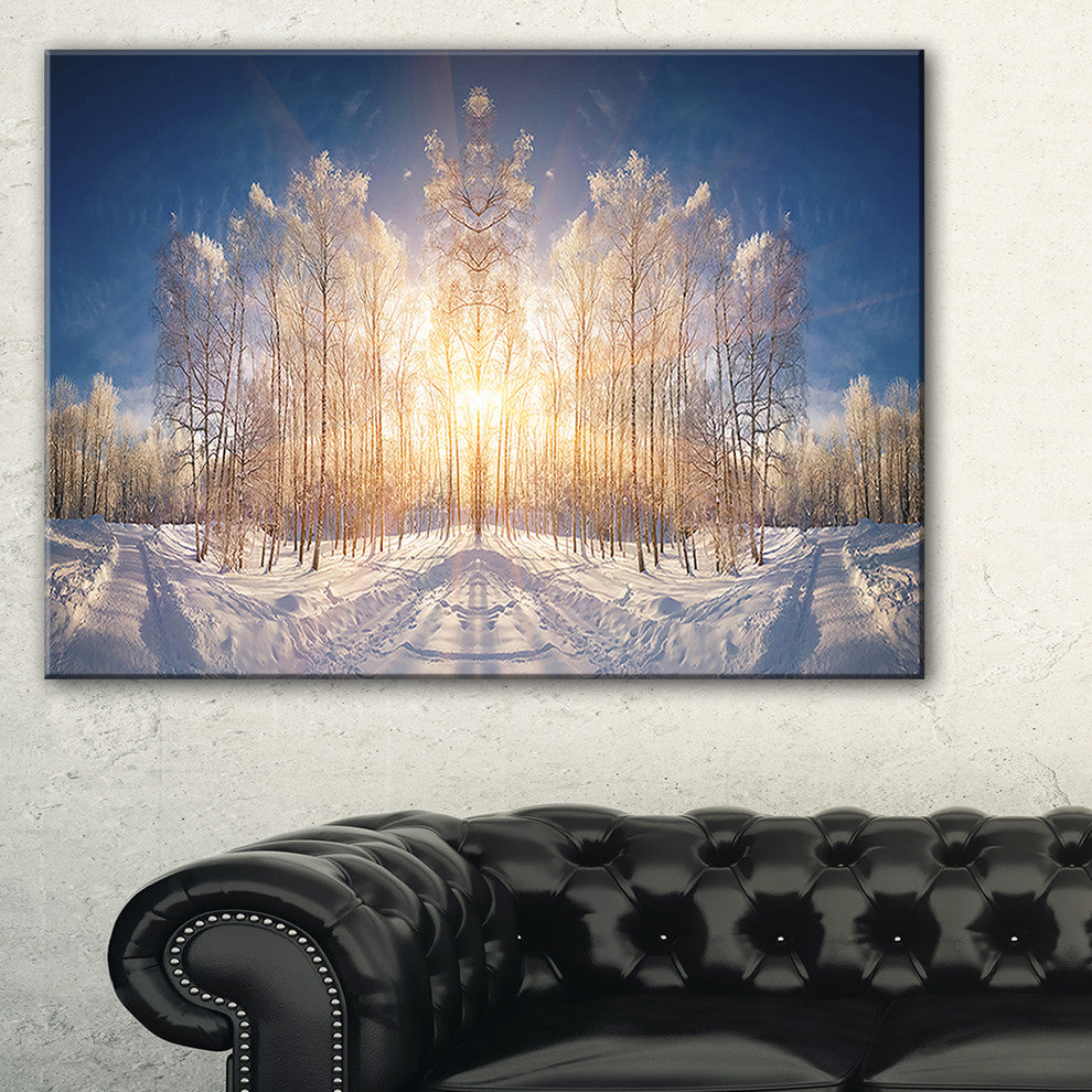 "Horizontally Flipped Winter Land" Wall Art, 32"x16"