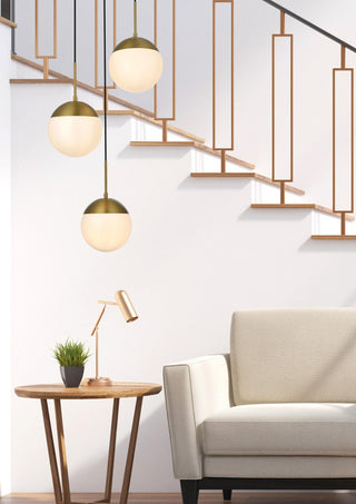 Elegant Lighting LD6068 Eclipse 3 Light 18"W Multi Light Pendant - Satin Gold