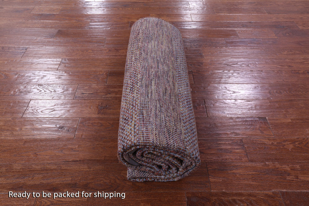 Wool and Silk Savannah Grass Handmade Rug 6' 2" X 9' 3" Q11934