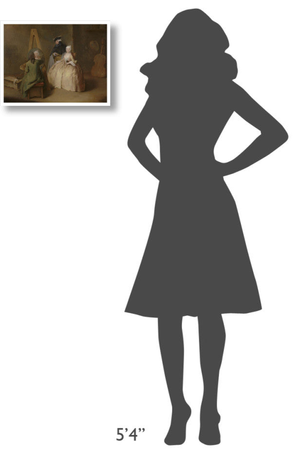 "The Painter in His Studio" Digital Paper Print by Pietro Longhi, 18"x14"