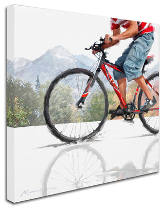 The Macneil Studio 'Mountain Bike' Canvas Art, 14"x14"