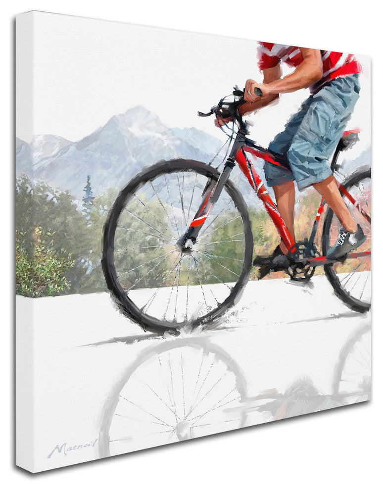 The Macneil Studio 'Mountain Bike' Canvas Art, 14"x14"