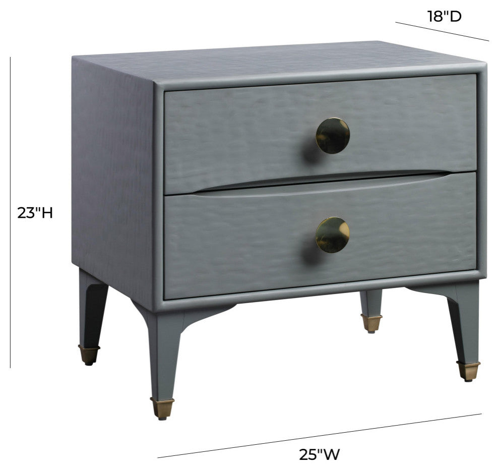 Divine Grey Nightstand - Grey