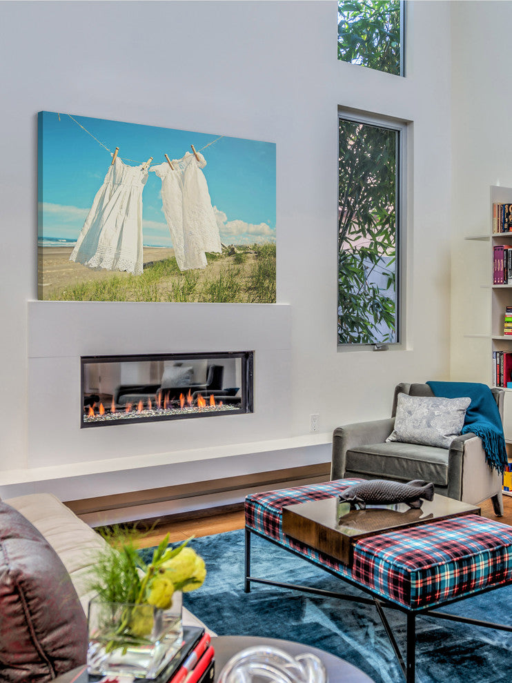 "In the Breeze" by Sylvia Cook Painting Print Wrapped Canvas, 60x40