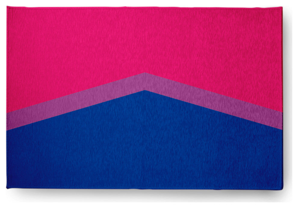 Bisexual Chevron Chenille Rug, Bisexual Chevron, 4'x6'