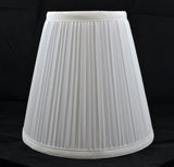 Off White Mushroom Pleated Lamp Shade 5x9x8.5"