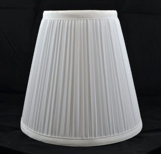 Off White Mushroom Pleated Lamp Shade 5x9x8.5"
