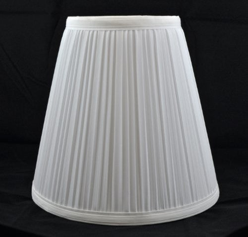 Off White Mushroom Pleated Lamp Shade 5x9x8.5"