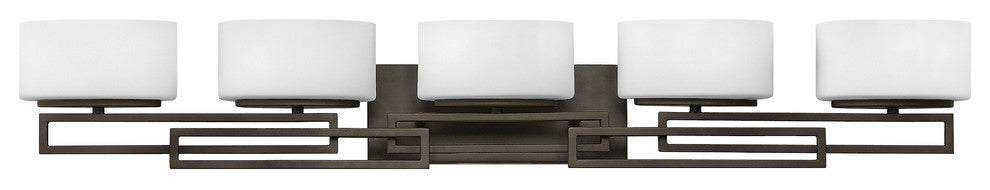Hinkley Lanza Bath 5-Light Vanity, Buckeye Bronze