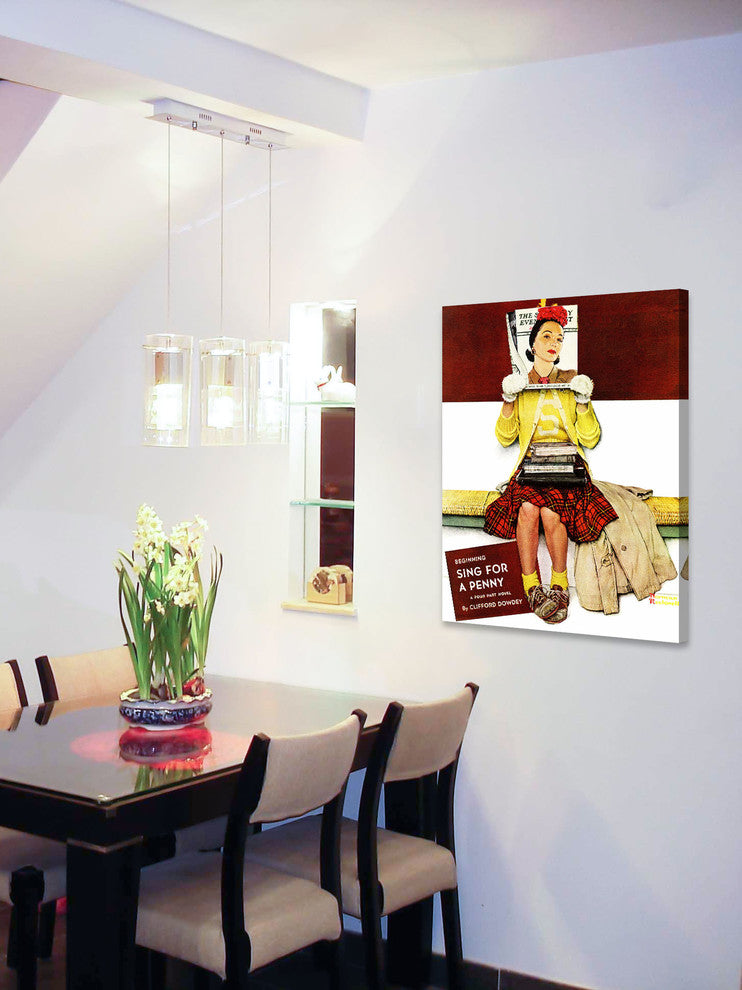 "Cover Girl" Painting Print on Canvas by Norman Rockwell