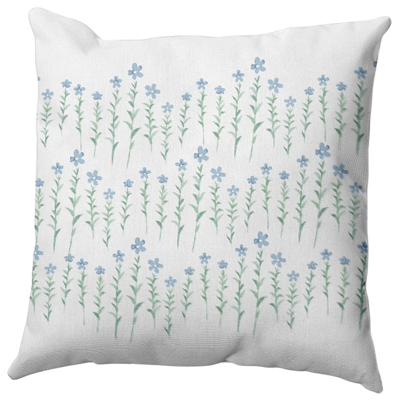 Periwinkle Stripe Pillow, Blue, 20"x20"