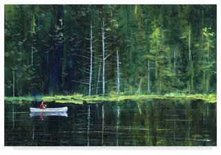 "Adirondack Green" by John Morrow, Canvas Art, 12"x19"