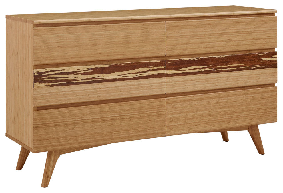 Azara Six Drawer Dresser, Caramelized