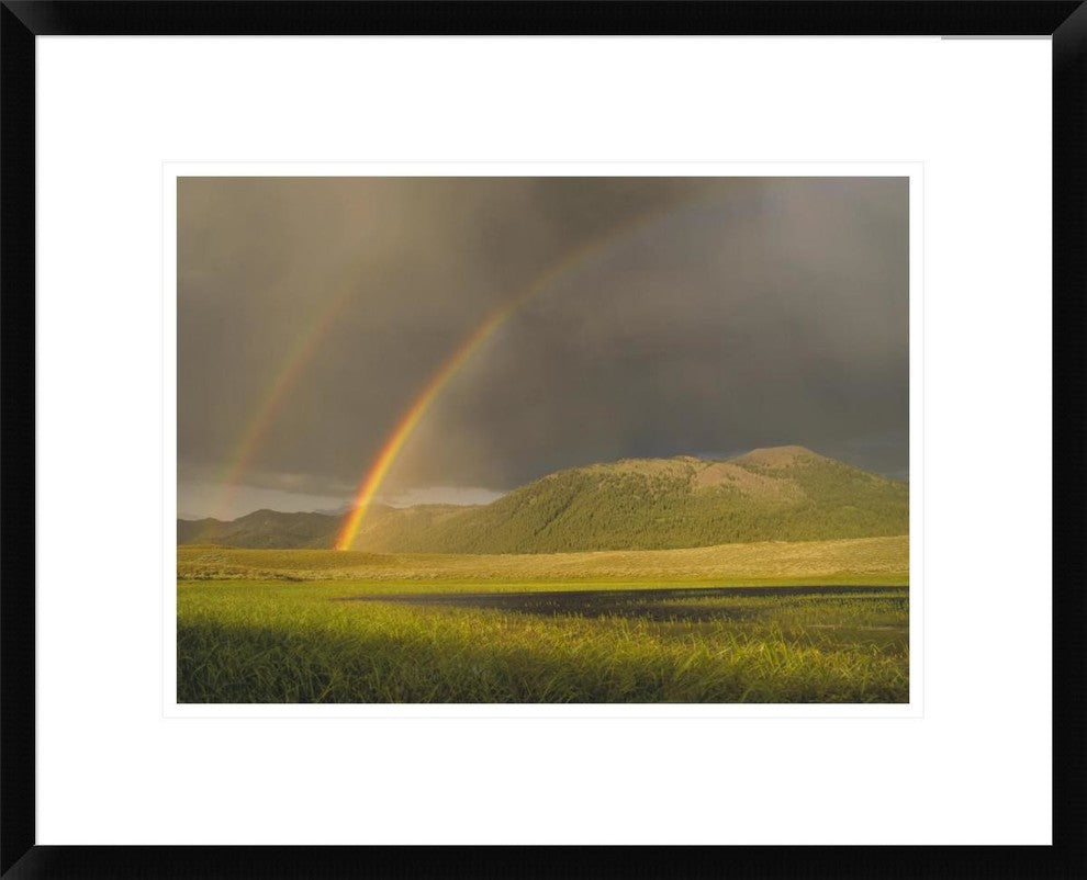 "Rainbow over Boulder Mountains, Idaho"  by Tim Fitzharris, 24x20"