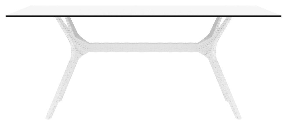 Ibiza Rectangle Table 71", White