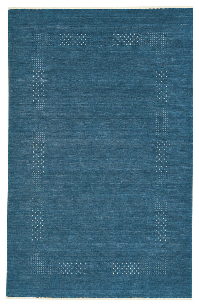 Gava Rectangle Hand Tufted Rug, 5''x8'', Azure