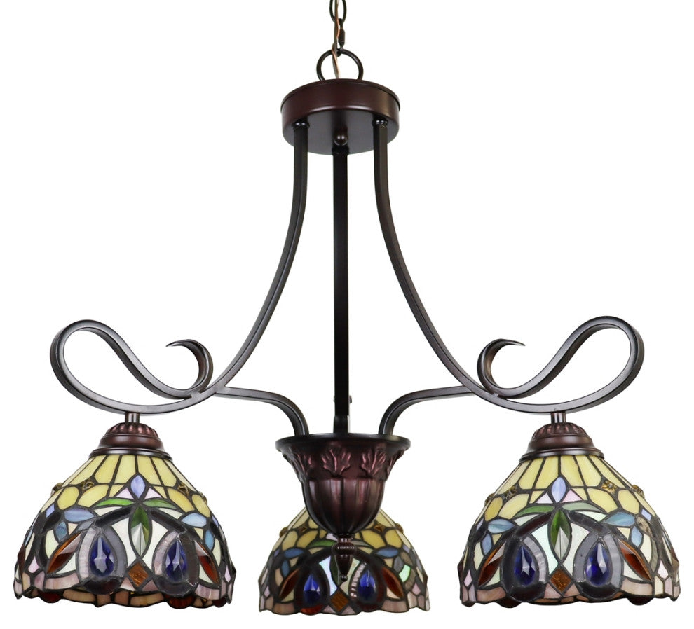 CHLOE Lighting CH33353VR25-DD3 SERENITY Victorian 3 Light Mini Chandelier