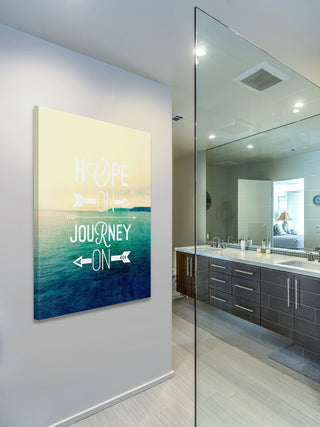 "Hope on Journey on" Print on Canvas by Sylvia Cook