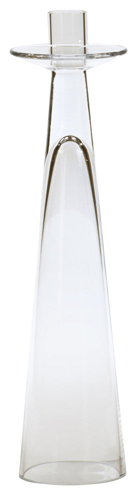 Alina Glass Taper Candle Holder, Small