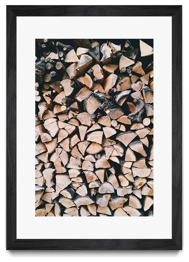 "Logs" Matted and Framed, 52" x 36"