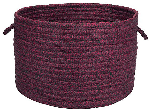 Colonial Mills Basket Solid Fabric Basket Cranberry Round
