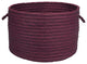 Colonial Mills Basket Solid Fabric Basket Cranberry Round
