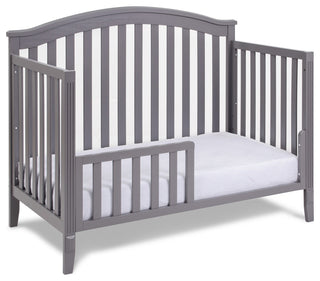 Kali 4-in-1 Convertible Crib, Gray, No Changer