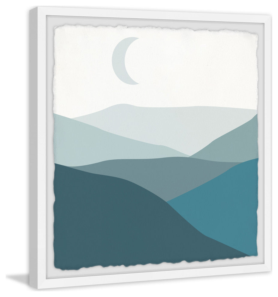 "Mystic Mountains" Framed Painting Print, 12x12