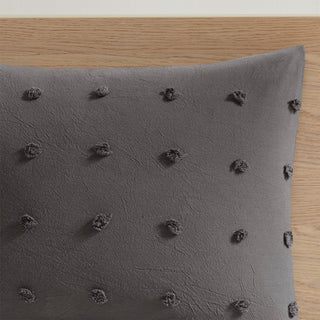 Urban Habitat Brooklyn Pom-Pom 7-Piece Comforter Set, Grey