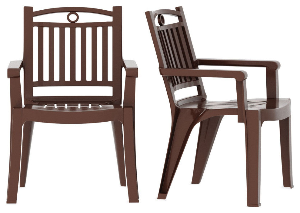 Windsor Resin Patio Chair, Brown