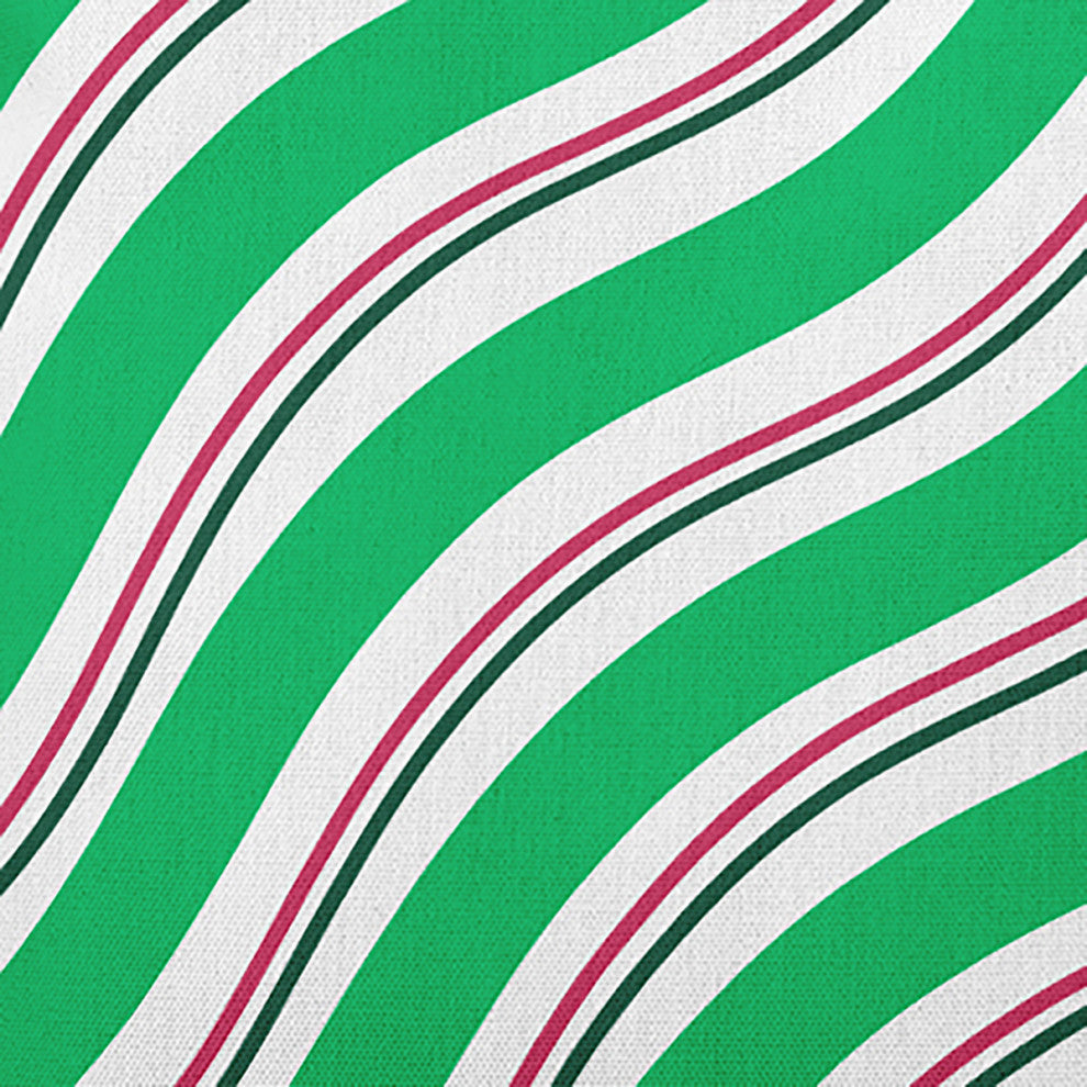 Candy Stripes Accent Pillow, Bright Green, 20"x20"
