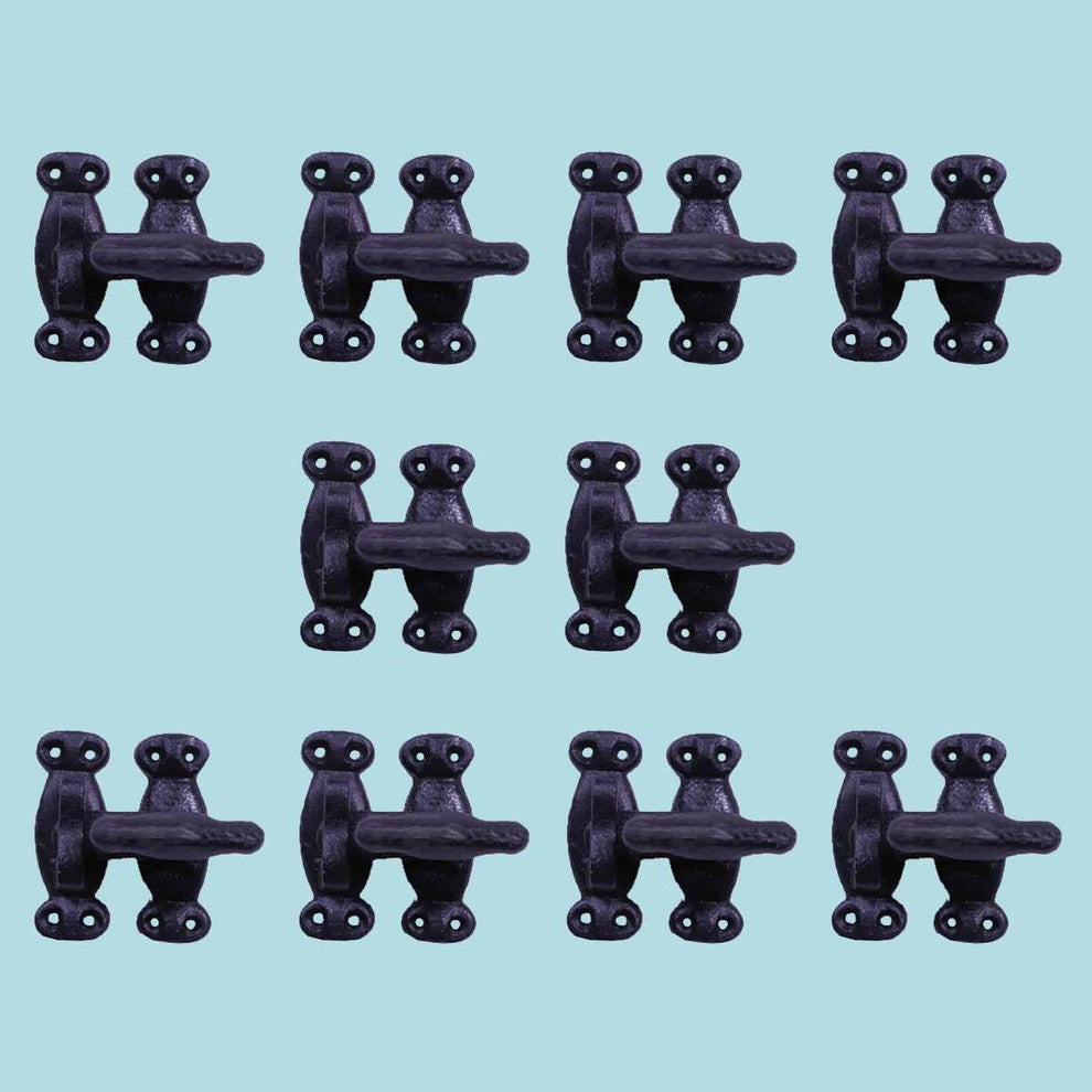 10 Piece Cupboard Cabinet Door Latch Hand Forged Iron Renovators Supply