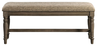 Balboa Park 46" Wide Backless Bench With Cushion, Roasted Oak