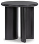 Paden End Table-Aged Black Acacia