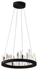 Juliette LED Chandelier With Black Finish