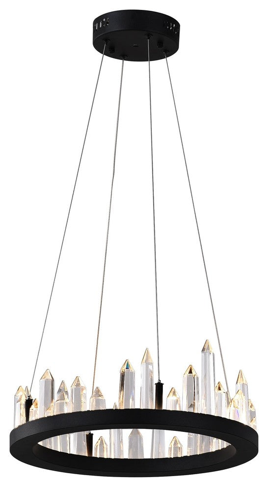 Juliette LED Chandelier With Black Finish