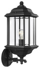 Generation Lighting Lighting 1-Light Outdoor Lantern, Black