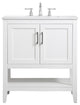 Elegant VF16030WH 30"Single Bathroom Vanity, White