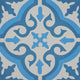 8"x8" Argana Handmade Cement Tile, Dark/Light Blue, Set of 12