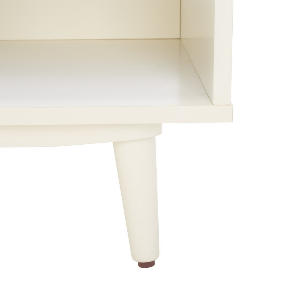 Safavieh Cricket Open Shelf Bench, Creme/Creme