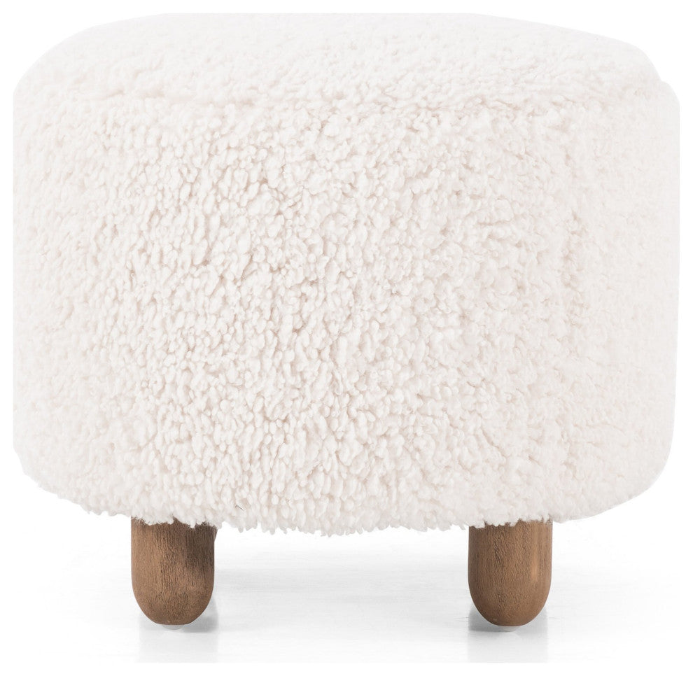 Aniston Ottoman, 23" Andes Natural, Distressed Natural
