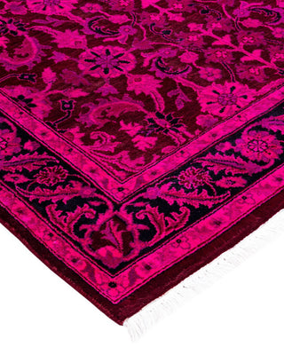 Overdyed, One-of-a-Kind Hand-Knotted Area Rug Pink, 3'1"x5'5"