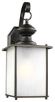 Jamestowne 1-Light Outdoor Wall Lantern, Antique Bronze