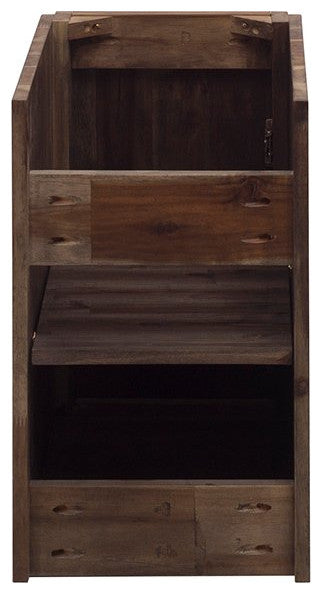 Formosa Floor Standing Open Bottom Double Sink Modern Bathroom Cabinet, 82"