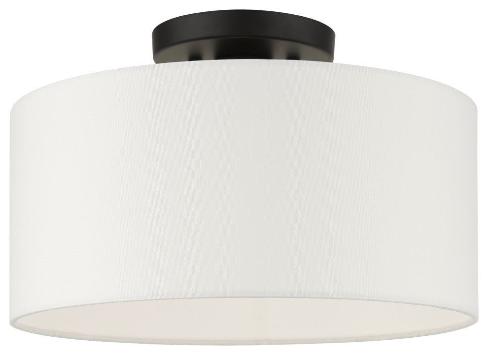 Black Timeless, Transitional, Versatile, Semi Flush
